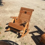 outdoor living products wood rocking chair